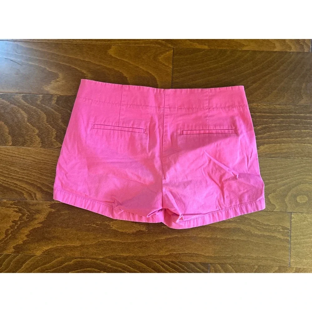 J.Crew City Fit Pink Sailor Button Shorts Stretch Cotton Size‎ 2 41679